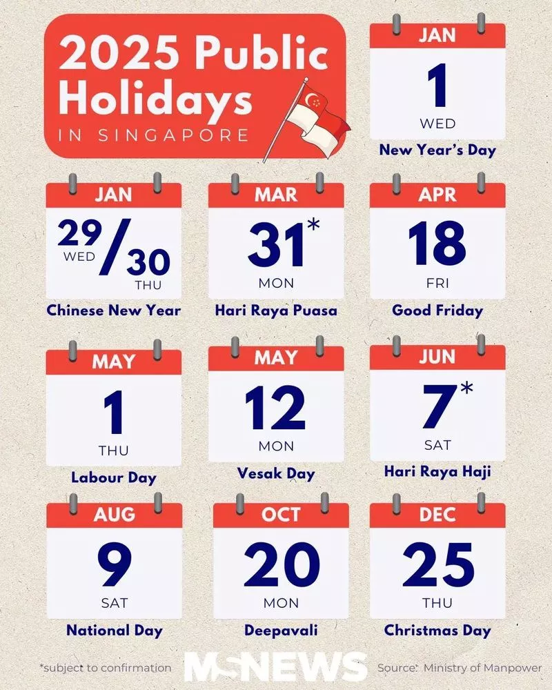 新加坡留学2025年公共假期- 学子尚留学