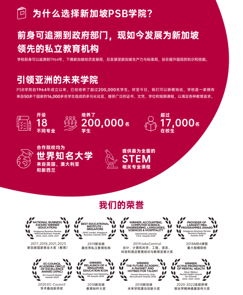 新加坡PSB学院2025年4、5月入学批次申请截止通知